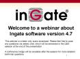 Welcome to a webinar about Ingate software version 4.7 PowerPoint PPT Presentation