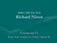 AMST 3100 The 1960s Richard Nixon PowerPoint PPT Presentation