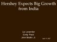 Hershey Expects Big Growth from India PowerPoint PPT Presentation