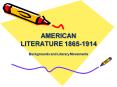 AMERICAN LITERATURE 18651914 PowerPoint PPT Presentation