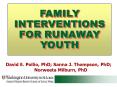 FAMILY INTERVENTIONS FOR RUNAWAY YOUTH PowerPoint PPT Presentation