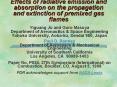 Effects of radiative emission and absorption on the propagation and extinction of premixed gas flame PowerPoint PPT Presentation