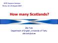 How many Scotlands PowerPoint PPT Presentation