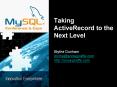 Taking ActiveRecord to the Next Level PowerPoint PPT Presentation