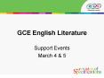 GCE English Literature PowerPoint PPT Presentation