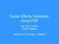 Guitar Effects Generator Using DSP PowerPoint PPT Presentation