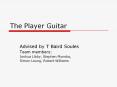 The Player Guitar PowerPoint PPT Presentation