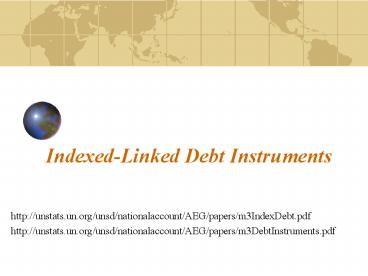 IndexedLinked Debt Instruments