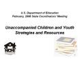 U.S. Department of Education February, 2008 State Coordinators PowerPoint PPT Presentation