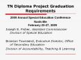 TN Diploma Project Graduation Requirements PowerPoint PPT Presentation