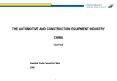 THE AUTOMOTIVE AND CONSTRUCTION EQUIPMENT INDUSTRY CHINA Fact Pack PowerPoint PPT Presentation