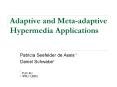 Adaptive and Metaadaptive Hypermedia Applications PowerPoint PPT Presentation