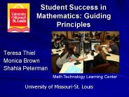 Student Success in Mathematics: Guiding Principles