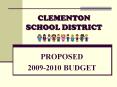 CLEMENTON SCHOOL DISTRICT PowerPoint PPT Presentation