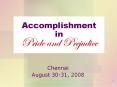 Accomplishment in PowerPoint PPT Presentation