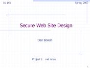 Secure Web Site Design