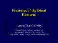 Fractures of the Distal Humerus PowerPoint PPT Presentation
