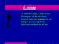 Suicide PowerPoint PPT Presentation
