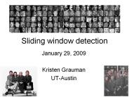 Sliding window detection