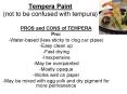 Tempera Paint not to be confused with tempura PowerPoint PPT Presentation