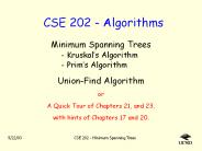 CSE 202 Algorithms