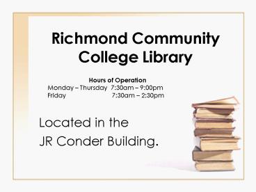 Richmond Community College Library