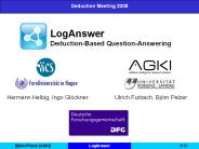 LogAnswer DeductionBased QuestionAnswering