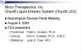 Micro Therapeutics, Inc. Onyx Liquid Embolic System Onyx LES PowerPoint PPT Presentation