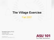 The Village Exercise