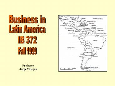 Welcome to: Business in Latin America