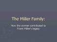 The Miller Family: PowerPoint PPT Presentation