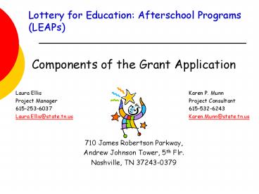 Lottery for Education: Afterschool Programs LEAPs