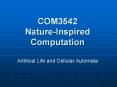 COM3542 Nature-Inspired Computation Artificial Life and Cellular Automata PowerPoint PPT Presentation