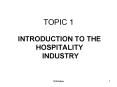 INTRODUCTION TO THE HOSPITALITY INDUSTRY PowerPoint PPT Presentation