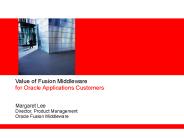 Value of Fusion Middleware