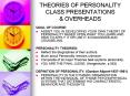 THEORIES OF PERSONALITY CLASS PRESENTATIONS PowerPoint PPT Presentation