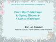 From March Madness to Spring Showers A Look at Washington PowerPoint PPT Presentation