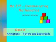 Ma 375 - Communicating Mathematics