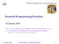 Paranoid Programming Practices PowerPoint PPT Presentation