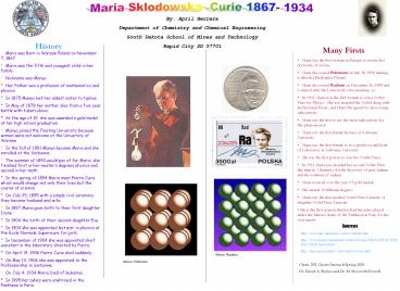 Chem. 292, Chem Outreach Spring 2001