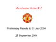 Manchester United PLC PowerPoint PPT Presentation