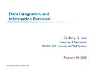 Data Integration and Information Retrieval