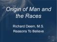 Origin of Man and the Races PowerPoint PPT Presentation