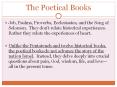 The Poetical Books PowerPoint PPT Presentation
