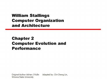 William Stallings Computer Organization and Architecture