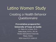 Latino Women Study