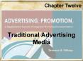 Traditional Advertising Media PowerPoint PPT Presentation