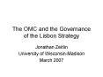 The OMC and the Governance of the Lisbon Strategy PowerPoint PPT Presentation