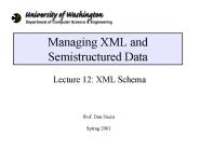 Managing XML and Semistructured Data