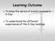 Learning Outcome